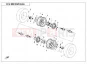 CFMOTO CFORCE 500 (CF500AU-7S) FRONT WHEEL(NEW) - F07-B