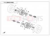 CFMOTO CFORCE 500 (CF500AU-7S) REAR WHEEL(OLD) - F11-A
