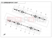 CFMOTO CFORCE 500 (CF500AU-7S) FRONT CV SHAFT(OLD) - F27-A