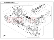 CFMOTO CFORCE 500 (CF500AU-7S) FRONT AXLE(NEW) - F31-B-V1