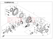 CFMOTO CFORCE 500 (CF500AU-7S) REAR AXLE - F33