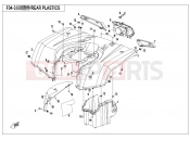 CFMOTO CFORCE 520 (CF500AU-7SF) REAR PLASTICS - F04-3