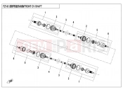 CFMOTO CFORCE 520 (CF500AU-7SF) FRONT CV SHAFT(ODM) - F27-A