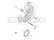 SUZUKI DR-Z250 K4 (2004) (E03,E28,E33) 46 - FRONT WHEEL (MODEL K1/K2/K3/K4)