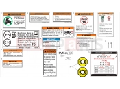 CFMOTO CFORCE 625 (CF600ATR-2S [T3b] ) WARNING DECAL - F19-2