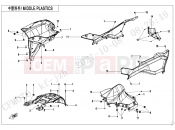 CFMOTO CFORCE 625 (CF600AU-3L) MIDDLE PLASTICS - F04-4-V2