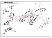 CFMOTO CFORCE 625 (CF600AU-3L) REAR PLASTICS - F04-5