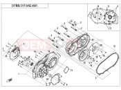 CFMOTO CFORCE 625 (CF600AU-3L) CVT CASE ASSY. (FOR CF600AU-3L@^3S ONLY) - E01-3-B