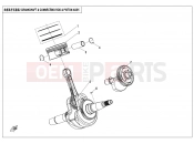 CFMOTO CFORCE 625 (CF600AU-3LF) CRANKSHAFT @^ CONNECTING ROD @^ PISTON ASSY. - E04