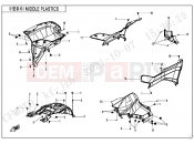 CFMOTO CFORCE 625 (CF600AU-3S) MIDDLE PLASTICS - F04-4-V2
