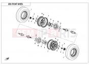 CFMOTO CFORCE 625 (CF600AU-3S) FRONT WHEEL - F07