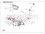 CFMOTO CFORCE 625 (CF600AU-3SF) REAR PLASTICS - F04-6