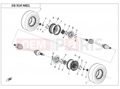 CFMOTO CFORCE 625 (CF600AU-3SF) REAR WHEEL - F11