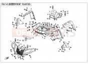 CFMOTO V-TWIN 800 EFI (CF800-2) FRONT PLASTICS(FACELIFT) - F04-1-A