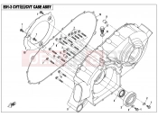 CFMOTO V-TWIN 800 EFI (CF800-2) CVT CASE ASSY - E01-3