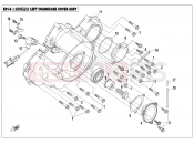 CFMOTO V-TWIN 800 EFI (CF800-2) LEFT CRANKCASE COVER ASSY - E01-5