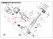 CFMOTO V-TWIN 800 EFI (CF800-2) CRANKSHAFT @^ CONNECTING ROD @^ PISTON ASSY - E04