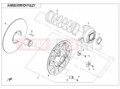 CFMOTO V-TWIN 800 EFI (CF800-2) DRIVEN PULLEY(HL) - E05-2-A