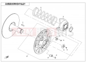 CFMOTO V-TWIN 800 EFI (CF800-2) DRIVEN PULLEY(CVtech) - E05-2-B
