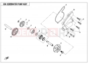 CFMOTO V-TWIN 800 EFI (CF800-2) WATER PUMP ASSY - E08