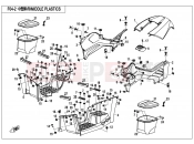 CFMOTO 2017 ATV CFORCE 800 (CF800ATR-2) MIDDLE PLASTICS - F04-2