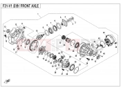 CFMOTO 2017 ATV CFORCE 800 (CF800ATR-2) FRONT AXLE - F31-V1
