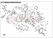 CFMOTO 2017 ATV CFORCE 800 (CF800ATR-2) LEFT CRANKCASE COVER ASSY - E01-5