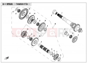 CFMOTO 2017 ATV CFORCE 800 (CF800ATR-2) TRANSMISSION SYSTEM ï¼â ï¼ - E06-1-V1