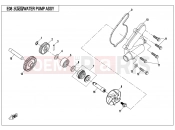 CFMOTO 2017 ATV CFORCE 800 (CF800ATR-2) WATER PUMP ASSY. - E08