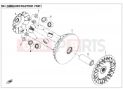 CFMOTO CFORCE 800 (CF800ATR-2) DRIVE PULLEY - E05-1