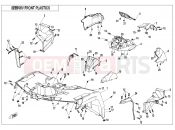 CFMOTO CFORCE 800 (CF800ATR-3) FRONT PLASTICS-PEARL BLACK - F04-2-A