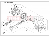 CFMOTO CFORCE 800 (CF800ATR-3) REAR AXLE(NO DIFFERENTIAL) - F33-C