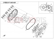 CFMOTO CFORCE 800 (CF800ATR-3) CVT CASE ASSY - E01-3