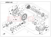 CFMOTO CFORCE 800 (CF800ATR-3) REAR AXLE(WITH AUTOMATIC DIFFERENTIAL LOCK) - F33-A