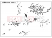 CFMOTO 2023 ATV CFORCE 800 (CF800ATR-3) FRONT PLASTICS - F04-1
