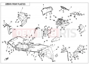 CFMOTO 2023 ATV CFORCE 800 (CF800ATR-3) FRONT PLASTICS - F04-2
