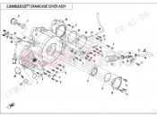 CFMOTO 2023 ATV CFORCE 800 (CF800ATR-3) LEFT CRANKCASE COVER ASSY - E01-4-V2