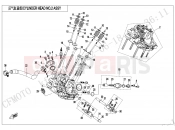 CFMOTO 2023 ATV CFORCE 800 (CF800ATR-3) CYLINDER HEAD NO.2 ASSY - E02-6-V4