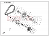 CFMOTO 2023 ATV CFORCE 800 (CF800ATR-3) CVT ASSY(16g WEIGHT ROLLER) - E05