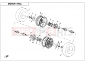 CFMOTO CFORCE 850 (CF800AU-2AF) FRONT WHEEL - F07