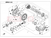CFMOTO CFORCE 850 (CF800AU-2AF) REAR AXLE(WITH AUTOMATIC DIFFERENTIAL LOCK) - F33-A-V2
