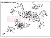 CFMOTO CFORCE 820 (CF800AU-2B) FRONT PLASTICS(T3 HEDA LIGHT) - F04-1-B