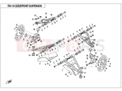 CFMOTO CFORCE 820 (CF800AU-2B) FRONT SUSPENSION(ALUM.) - F05-1-B