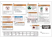 CFMOTO CFORCE 820 (CF800AU-2B) DECAL KITS (WARNING) - F19-1-V3