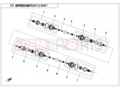 CFMOTO CFORCE 820 (CF800AU-2B) FRONT CV SHAFT - F27