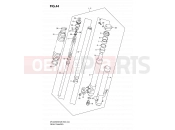 SUZUKI DR-Z250 K7 (2007) (E03,E28,E33) 44 - FRONT DAMPER