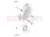 SUZUKI DR-Z250 K7 (2007) (E03,E28,E33) 47 - FRONT WHEEL