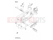 SUZUKI DR-Z250 K7 (2007) (E24) 51 - REAR SWINGING ARM