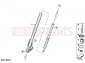 BMW Motorrad BMW 2025 R models R 12 nineT A2 (0N11) Slider tube / damper