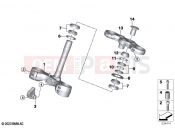 BMW Motorrad BMW 2025 R models R 12 nineT A2 (0N11) Fork bridge, bottom / top